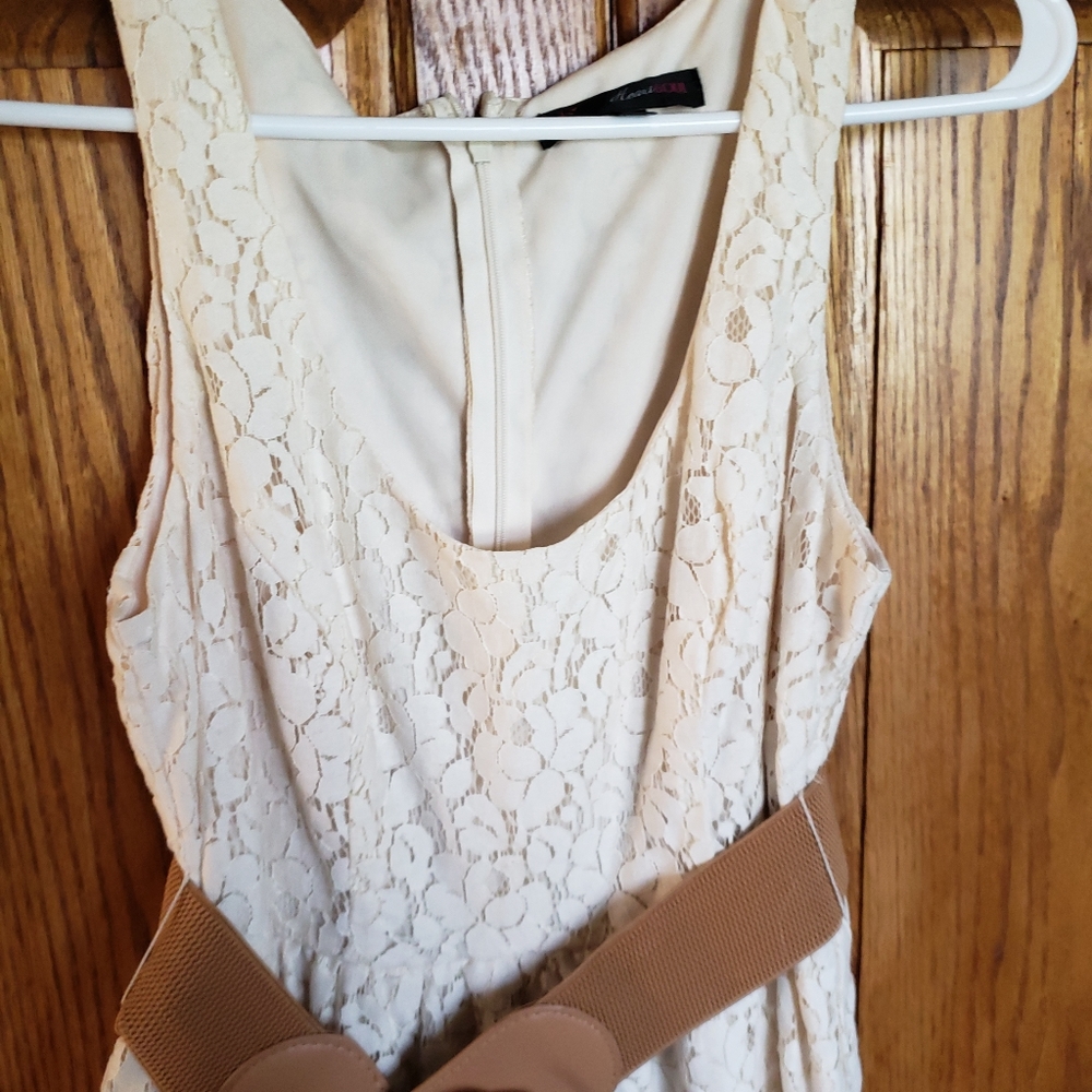 Heart and Soul lace dress with belt.